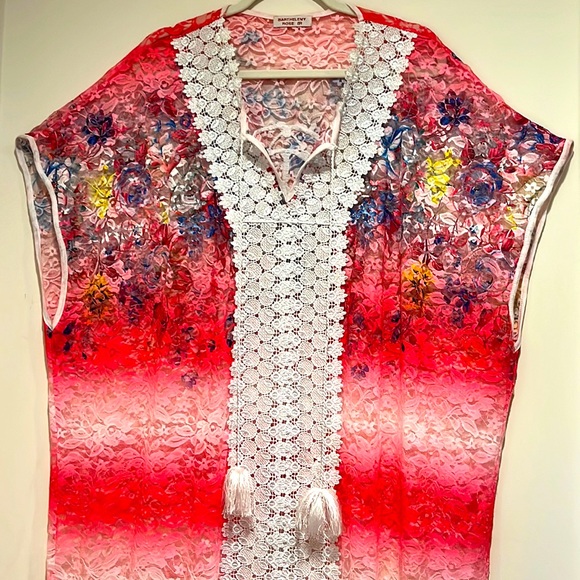 Barthelemy Rose Beach Caftan. Medium Size. - Picture 4 of 7